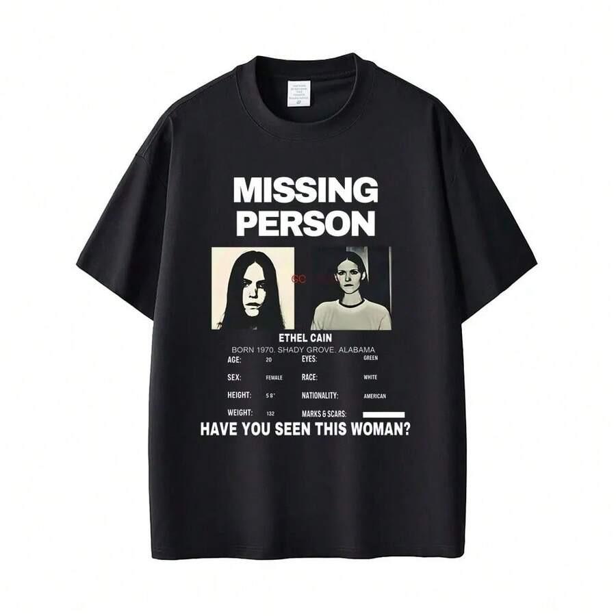 Missing Person Have You Seen This Woman T-Shirt Men Women Casual Cotton Vintage T-Shirts Male Gothic Oversized Tshirt - Men s... S разноцветный
Missing Person Have You Seen This Woman T-Shirt Men Women Casual Cotton Vintage T-Shirts Male Gothic Oversized Tshirt - Men s... S разноцветный