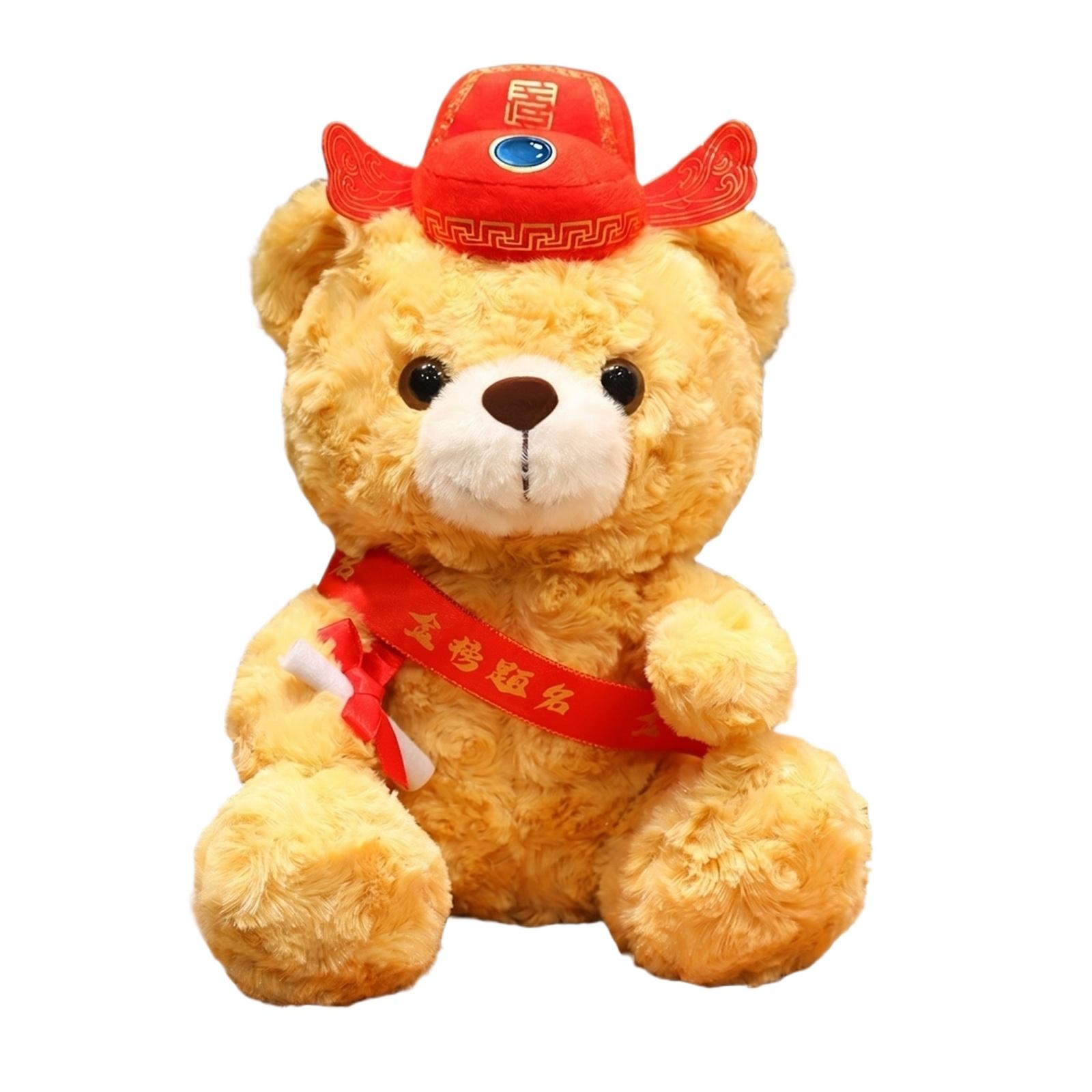 Plush Teddy Bear Soft Stuffed Animal Toy with Graduation Cap and Embroidered Cloth Decorative Accent for Kids and Collectors One Size
Plush Teddy Bear Soft Stuffed Animal Toy with Graduation Cap and Embroidered Cloth Decorative Accent for Kids and Collectors One Size