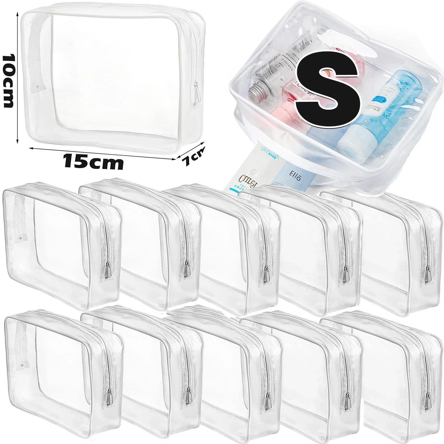 1/20pcs Transparent PVC Storage Travel Organizer Clear Makeup Bag Beautician Cosmetic Bag Beauty Case Toiletry Bag Wash Bags 1pc
1/20pcs Transparent PVC Storage Travel Organizer Clear Makeup Bag Beautician Cosmetic Bag Beauty Case Toiletry Bag Wash Bags 1pc