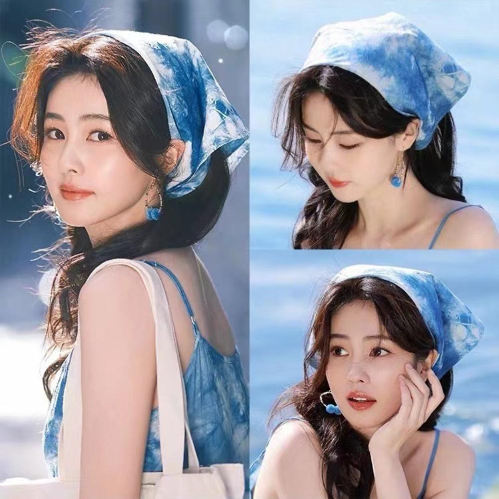 Turban Triangle Bandana Countryside Style Square Scarf Fashion Tie Dyed Hair Scarf Girls Square Scarf
Turban Triangle Bandana Countryside Style Square Scarf Fashion Tie Dyed Hair Scarf Girls Square Scarf