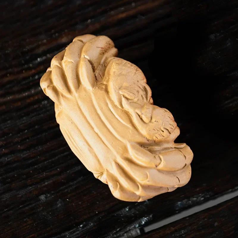 Chinese Yixing Handmade Sculpture Purple Clay Tea Pet Crab Statue Ornaments Teaware Animal Tea Figurine Crafts Tea Set Decors 5.8x3.2x2cm
Chinese Yixing Handmade Sculpture Purple Clay Tea Pet Crab Statue Ornaments Teaware Animal Tea Figurine Crafts Tea Set Decors 5.8x3.2x2cm