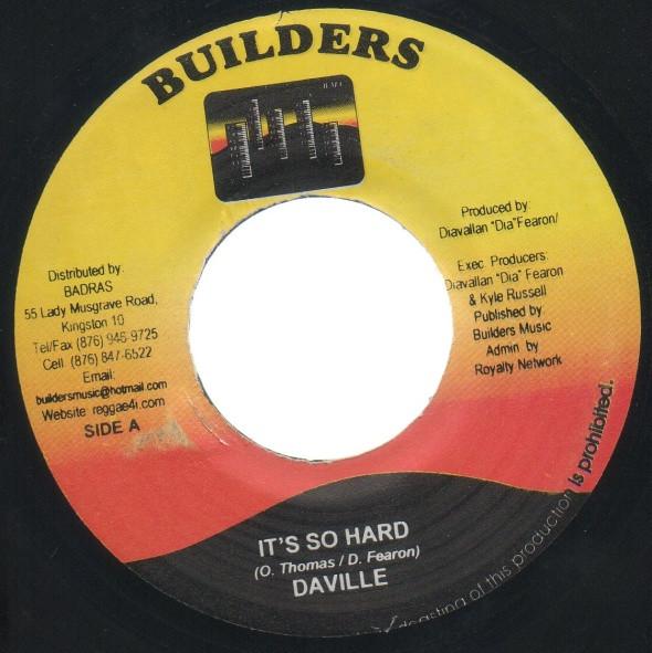 7inch Record DAVILLE / CE CILE - It s So Hard / Cobweb In A Bed NONE Builders 2003 Jamaica Reggae, Ska & Dub Used
7inch Record DAVILLE / CE CILE - It s So Hard / Cobweb In A Bed NONE Builders 2003 Jamaica Reggae, Ska & Dub Used