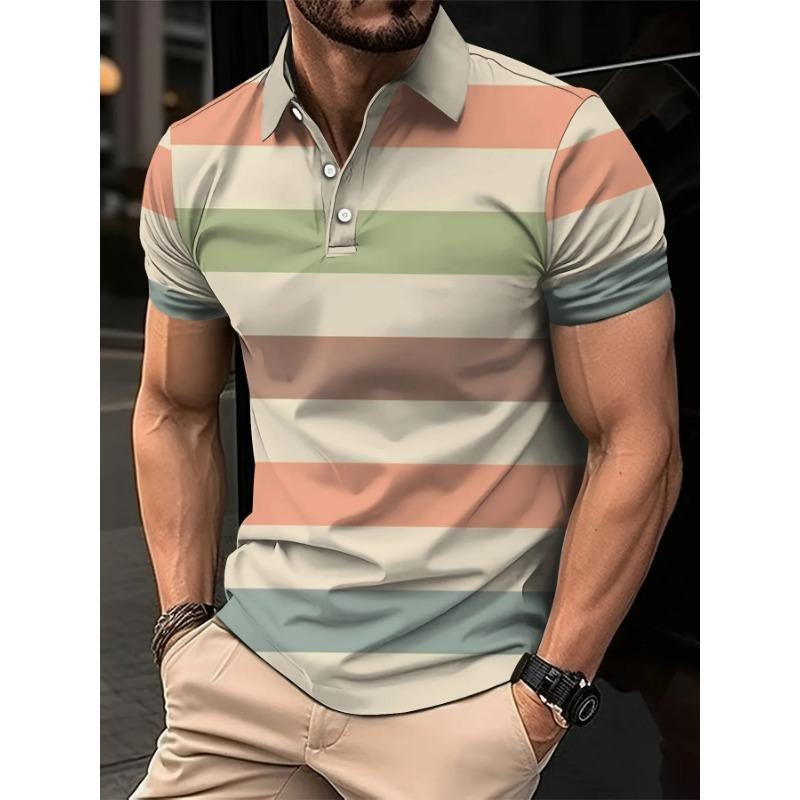 Summer men s colorful short sleeved polo shirt 5XL
Summer men s colorful short sleeved polo shirt 5XL