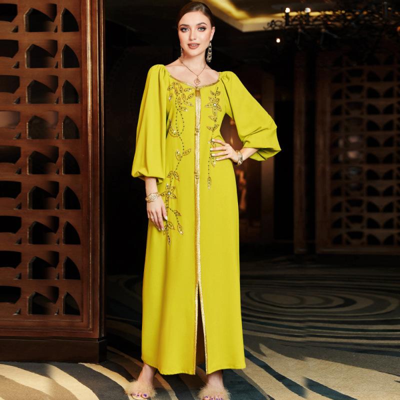 Роскошное женское платье Slim Fit Lady Тонкое длинное платье ручной работы Мусульманское платье с рукавами-фонариками Вышитое бандажное платье Diamond Vesidos Party Ramadan
Роскошное женское платье Slim Fit Lady Тонкое длинное платье ручной работы Мусульманское платье с рукавами-фонариками Вышитое бандажное платье Diamond Vesidos Party Ramadan