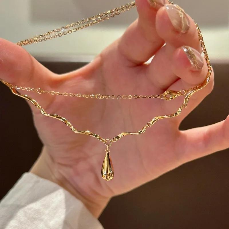 Новые винтажные глянцевые ожерелья-капельки воды, легкая роскошь, лень, высокое качество, нерегулярная кисточка, цепочка-воротник, изящные украшения 45cm
Новые винтажные глянцевые ожерелья-капельки воды, легкая роскошь, лень, высокое качество, нерегулярная кисточка, цепочка-воротник, изящные украшения 45cm