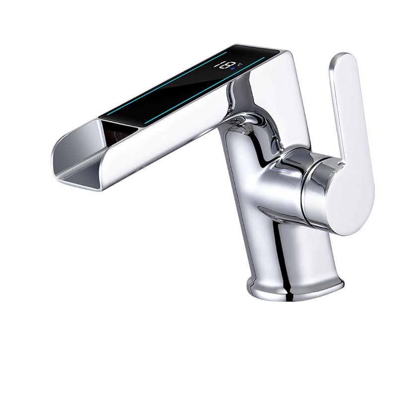 LED Bathroom Basin Faucet Hot and Cold Crane Brass Digital Display Sink Mixer Single Lever Sink Faucet Water Faucet Crane
LED Bathroom Basin Faucet Hot and Cold Crane Brass Digital Display Sink Mixer Single Lever Sink Faucet Water Faucet Crane