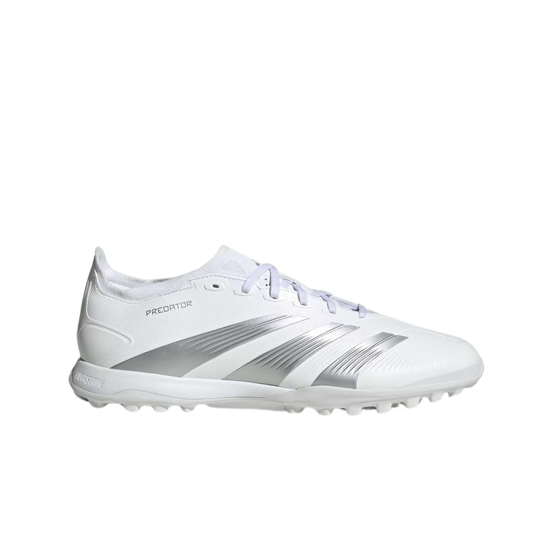 Adidas Predator 24 League Low Tf Cloud White Silver Metallic 295
Adidas Predator 24 League Low Tf Cloud White Silver Metallic 295