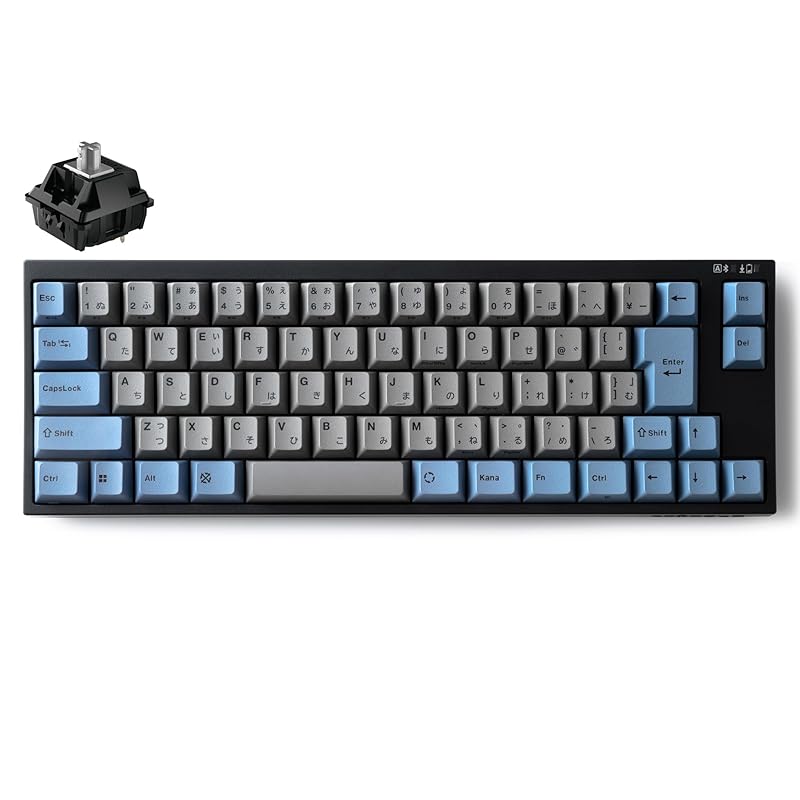 LEOPOLD FC660MBT GRAYBLUE Bluetooth/USB-C Japanese sequence Kanaya Compact with arrow keys 65% 70 keys Switch hot-swappable Windows/macOS AAA battery
LEOPOLD FC660MBT GRAYBLUE Bluetooth/USB-C Japanese sequence Kanaya Compact with arrow keys 65% 70 keys Switch hot-swappable Windows/macOS AAA battery