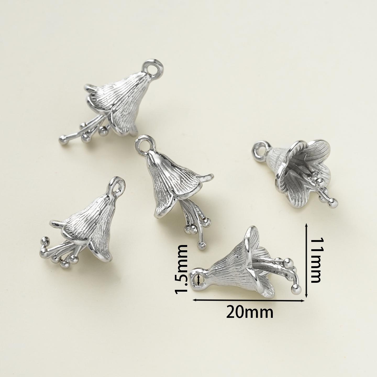 2Piece/Pack14/18K Gold Color Plated Copper Flower Shape Pendants for DIY Bracelets Necklace Jewelry Making Accessories платиновий
2Piece/Pack14/18K Gold Color Plated Copper Flower Shape Pendants for DIY Bracelets Necklace Jewelry Making Accessories платиновий