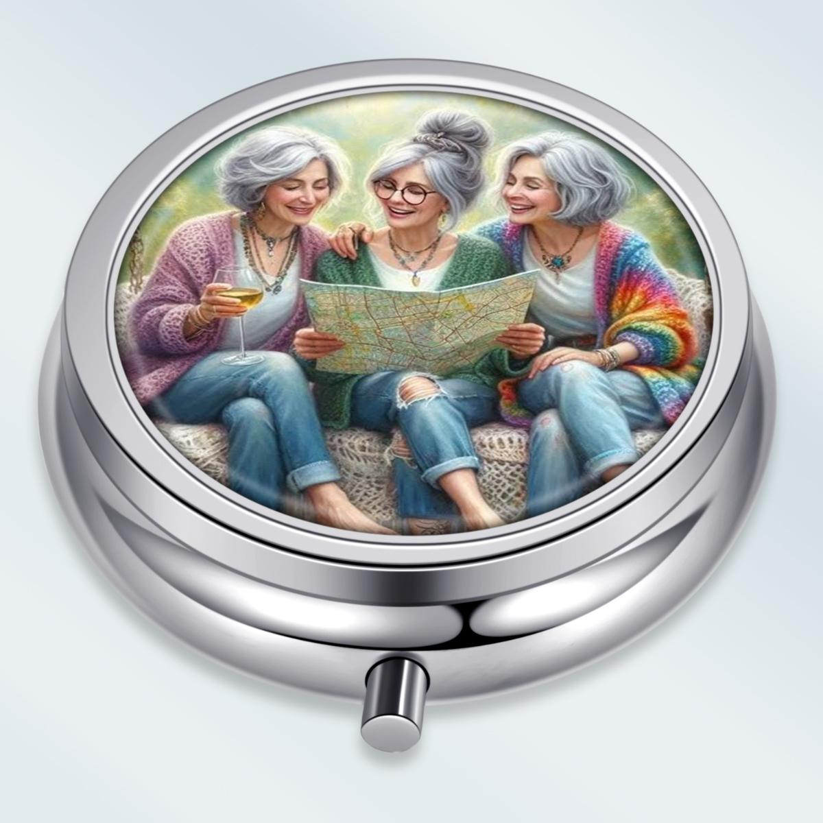Portable Pill Box with 3 Compartments, Mini Metal Medicine Organizer Case, Cute Printed Pill Container for Vitamins, Pills, Jewelry, Travel, Daily Use разноцветный
Portable Pill Box with 3 Compartments, Mini Metal Medicine Organizer Case, Cute Printed Pill Container for Vitamins, Pills, Jewelry, Travel, Daily Use разноцветный