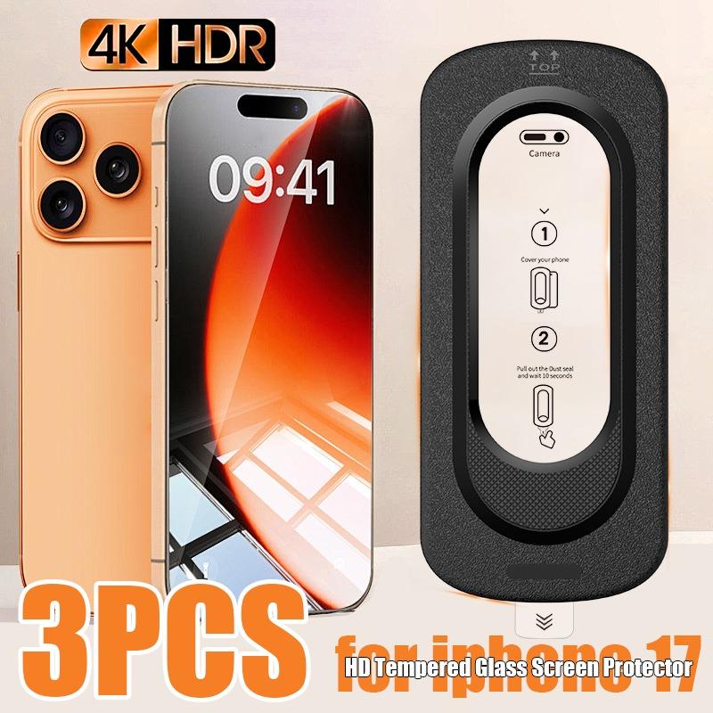 Screen Protector for iPhone 17 ProMax 17 PRO HD Tempered Glass Full Edge Coverage Easy Installation for iphone 17 16 Cover Film iPhone 17 pro max чистий
Screen Protector for iPhone 17 ProMax 17 PRO HD Tempered Glass Full Edge Coverage Easy Installation for iphone 17 16 Cover Film iPhone 17 pro max чистий
