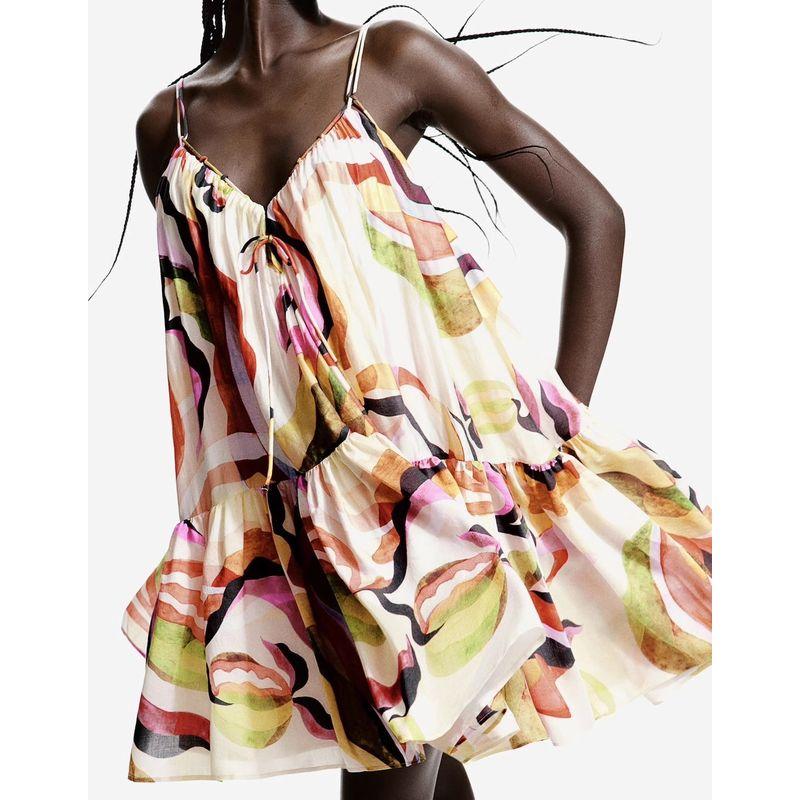 Export Single H Home Sling Summer New Vacation Beautiful All-Match Exquisite Print Loose Plaid Island Dress Color XL
Export Single H Home Sling Summer New Vacation Beautiful All-Match Exquisite Print Loose Plaid Island Dress Color XL