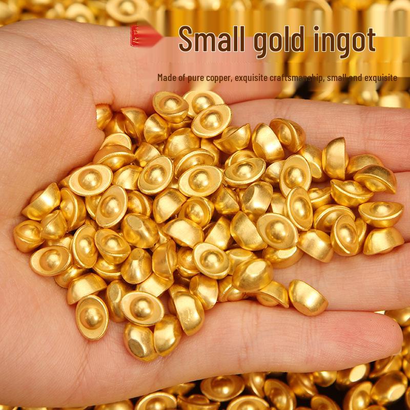 Solid Mini Sand Gold Alloy Ingots: Small Ornamental Gifts & Metal Crafts
Solid Mini Sand Gold Alloy Ingots: Small Ornamental Gifts & Metal Crafts