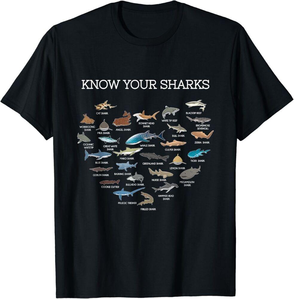 Shark Faces Types Of Sharks Gift Marine Biology Ocean Shark Gift Unisex T-Shirt M
Shark Faces Types Of Sharks Gift Marine Biology Ocean Shark Gift Unisex T-Shirt M