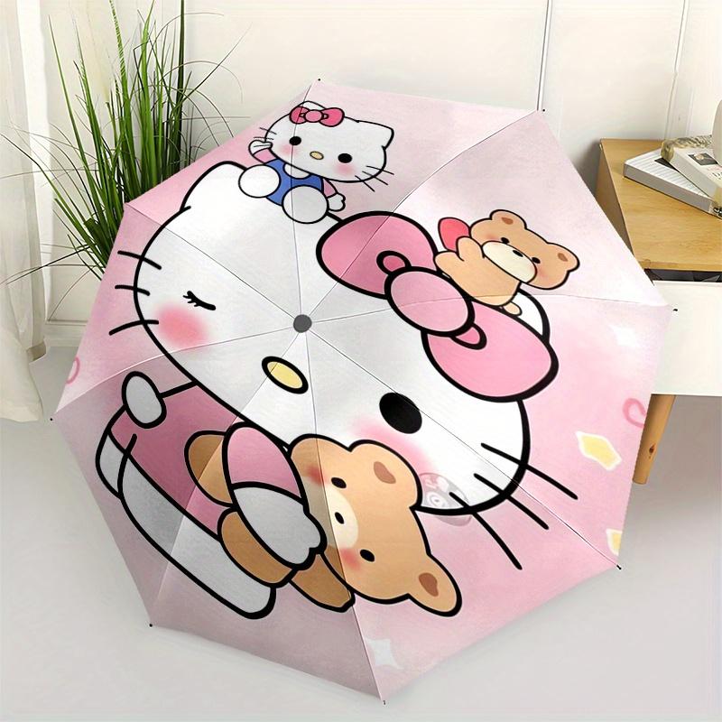 Hello Kitty,Bow Automatic Folding Umbrella-Simple 8-Rib Design, Bright Cartoon Pattern, Durable Iron Frame, Suitable For Travel, Outdoor, Be
Hello Kitty,Bow Automatic Folding Umbrella-Simple 8-Rib Design, Bright Cartoon Pattern, Durable Iron Frame, Suitable For Travel, Outdoor, Be