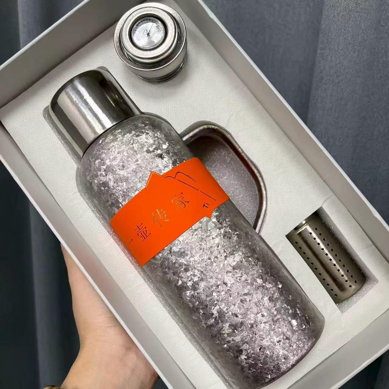 Luxury Double-Layer Pure Titanium Tea Steeping Pot - Stylish Home Insulation Thermos & Business Gift Set Ice Crystal Purple
Luxury Double-Layer Pure Titanium Tea Steeping Pot - Stylish Home Insulation Thermos & Business Gift Set Ice Crystal Purple