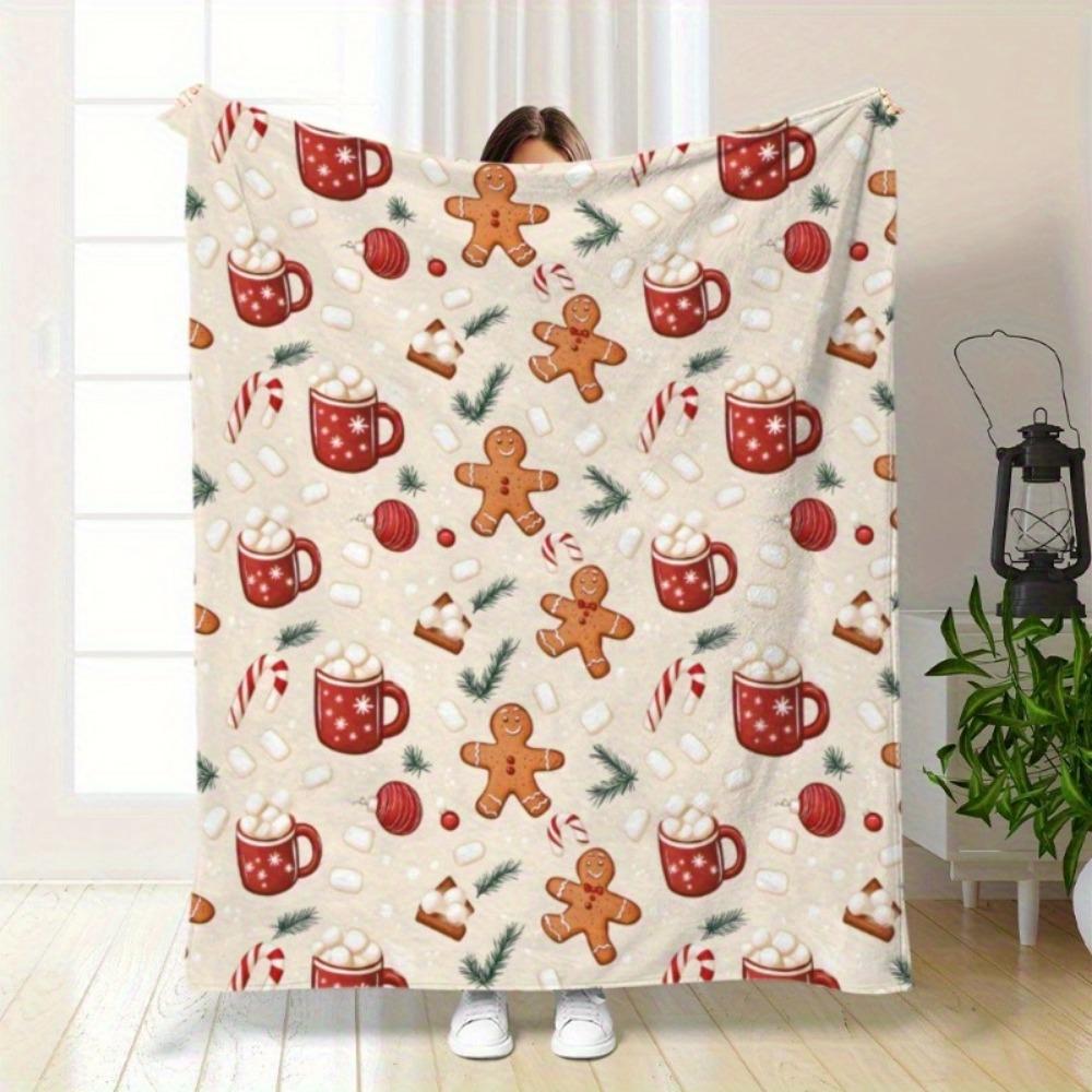 GUOYU Blanket 1pc Marry Christmas Blanket Gingerbread Man 3D Printed Warm Flannel Blanket for Home Living Room Decor New Year Christmas Gift 75x100cm (30x40inch)
GUOYU Blanket 1pc Marry Christmas Blanket Gingerbread Man 3D Printed Warm Flannel Blanket for Home Living Room Decor New Year Christmas Gift 75x100cm (30x40inch)