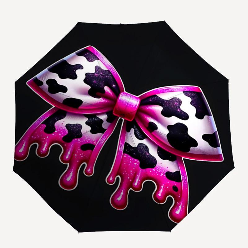 1pc Cow Print Bow Automatic Folding Umbrella - Portable Collapsible 8-Rib Umbrella for All Seasons yy251119177
1pc Cow Print Bow Automatic Folding Umbrella - Portable Collapsible 8-Rib Umbrella for All Seasons yy251119177