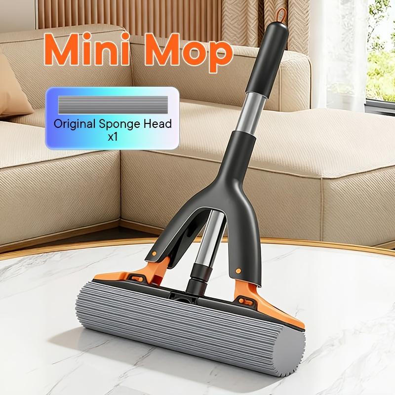 Mini Sponge Mop Hands-Free Squeeze Mop Portable Desktop Cleaning Brush Tool for Bathroom Kitchen 1 Mini Mop+ 1 Mop Heads
Mini Sponge Mop Hands-Free Squeeze Mop Portable Desktop Cleaning Brush Tool for Bathroom Kitchen 1 Mini Mop+ 1 Mop Heads