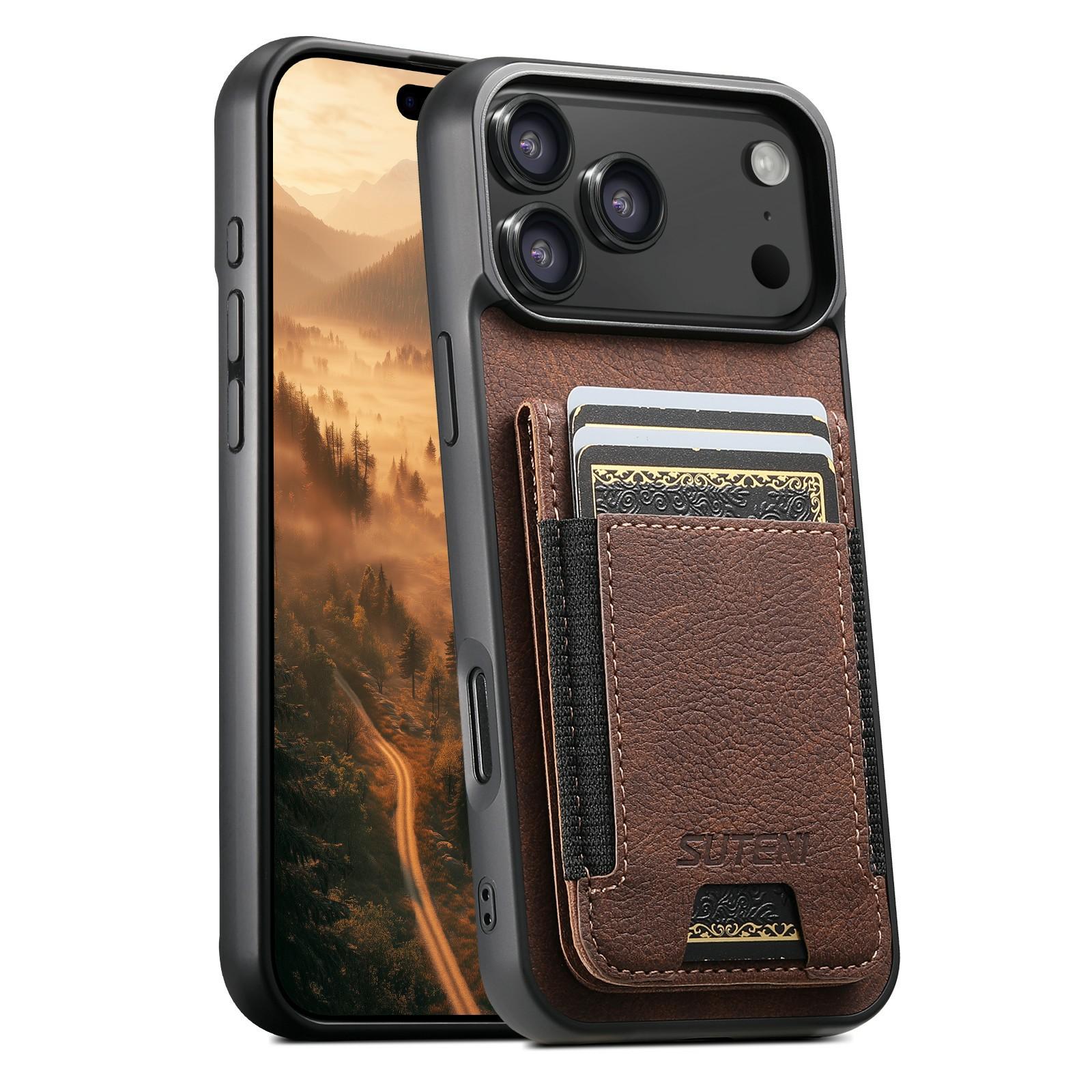 SUTENI H03 For iPhone 17 Pro Case Card Holder Kickstand Litchi Texture Leather+TPU Phone Cover
SUTENI H03 For iPhone 17 Pro Case Card Holder Kickstand Litchi Texture Leather+TPU Phone Cover
