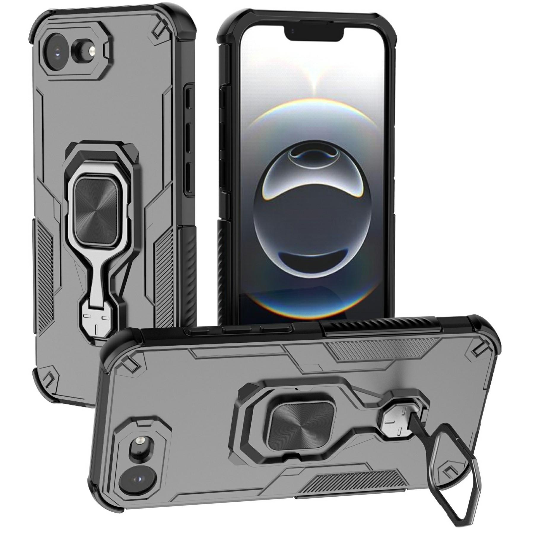 For iPhone 16e Case Rotatable Ring Kickstand PC+TPU Shockproof Phone Cover Black
For iPhone 16e Case Rotatable Ring Kickstand PC+TPU Shockproof Phone Cover Black