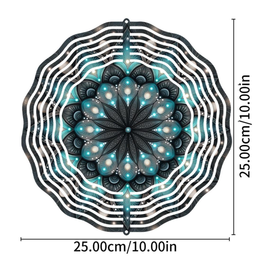 Бирюзовый Черный 10-дюймовый Металлический Ветряной Спиннер в виде Цветка Мандалы для Сада, Балкона, Патио, Декора Двора, Всесезонный Уличный Подарок с 360 Подвесным Крючком 01A
Бирюзовый Черный 10-дюймовый Металлический Ветряной Спиннер в виде Цветка Мандалы для Сада, Балкона, Патио, Декора Двора, Всесезонный Уличный Подарок с 360 Подвесным Крючком 01A