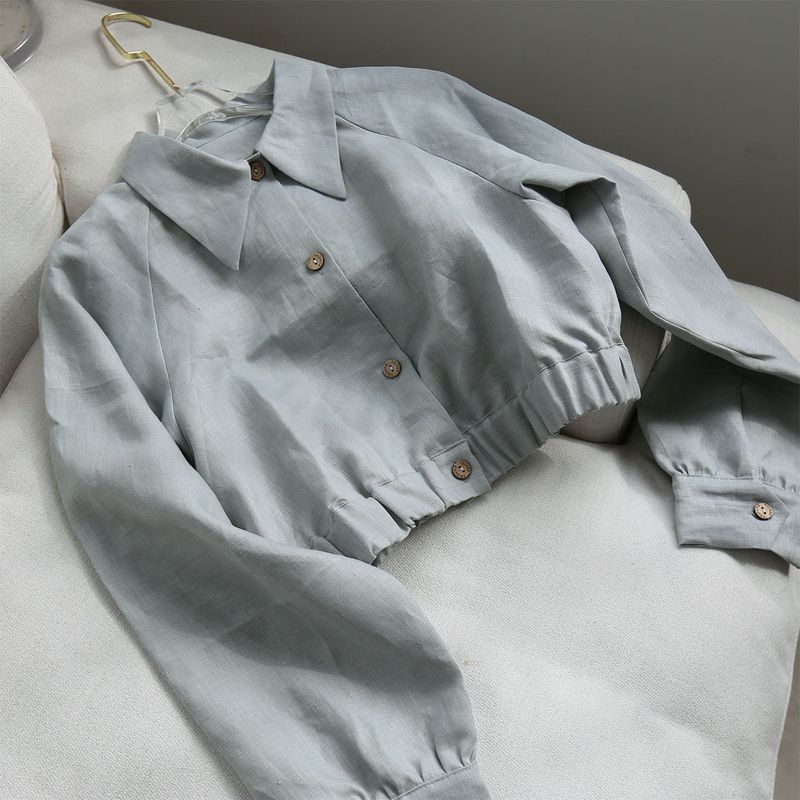 Цветущая французская лень Расслабленный твил Чистая конопля Короткая верхняя одежда Защита от солнца Маленькое пальто Мягкие свободные топы Hemp-Light Cyan S
Цветущая французская лень Расслабленный твил Чистая конопля Короткая верхняя одежда Защита от солнца Маленькое пальто Мягкие свободные топы Hemp-Light Cyan S