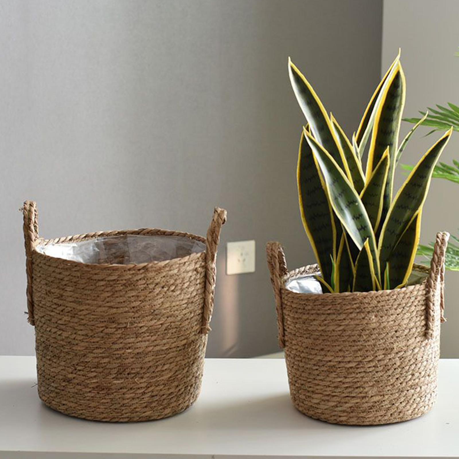 Basket for Plants Indoor Straw Flowerpot with Handle Plant Baskets Indoor for Balcony Home Garden Yard Pathway Patio Lawn CN
Basket for Plants Indoor Straw Flowerpot with Handle Plant Baskets Indoor for Balcony Home Garden Yard Pathway Patio Lawn CN