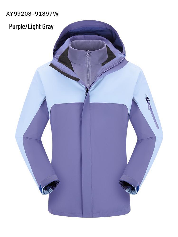 Unisex Three-in-One Ski Jacket with Anti-slip Fleece Liner and Detachable Outerwear L
Unisex Three-in-One Ski Jacket with Anti-slip Fleece Liner and Detachable Outerwear L