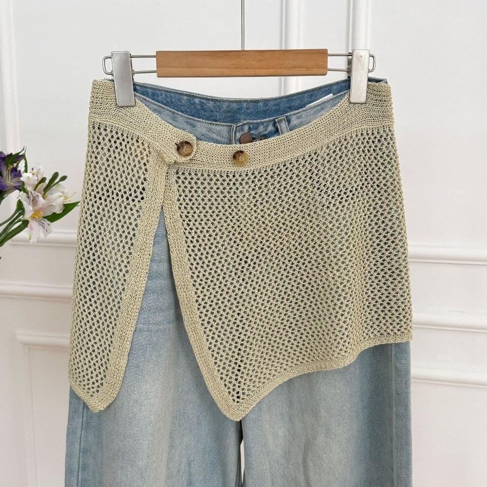 Korean Style Knitted Shawl Hollow Out Layer Outfits Skirt Fashion Crochet Hip Scarf Streetwear хакі
Korean Style Knitted Shawl Hollow Out Layer Outfits Skirt Fashion Crochet Hip Scarf Streetwear хакі
