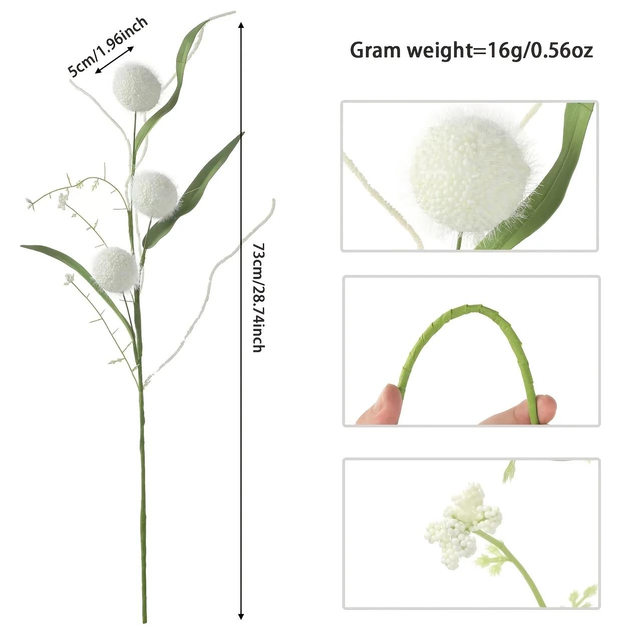 3 Simulated Dandelion Bouquet | Artificial Flower Balls for Wedding, Engagement, Home and Office Decoration, Plastic, Suitable 5PCS білий
3 Simulated Dandelion Bouquet | Artificial Flower Balls for Wedding, Engagement, Home and Office Decoration, Plastic, Suitable 5PCS білий