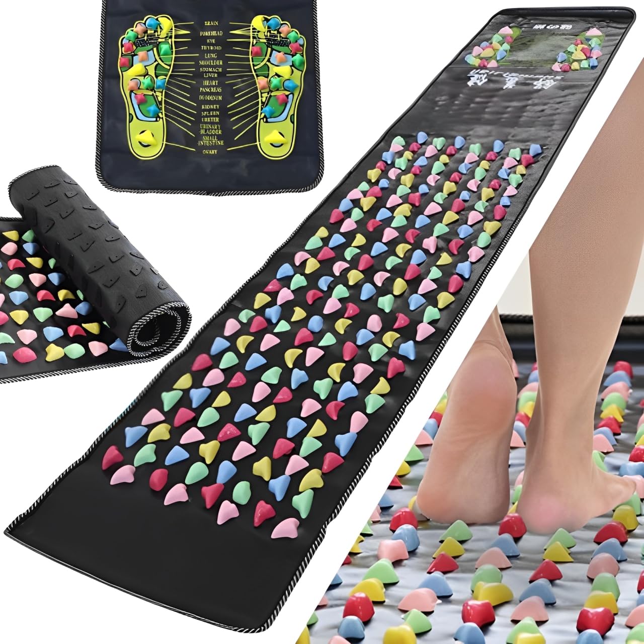 Foot Reflexology Long Size x Includes Reflexology Great Value for Bulk Great for Foot Massage Mat with Removable Maintains Relieves and Relieves
Foot Reflexology Long Size x Includes Reflexology Great Value for Bulk Great for Foot Massage Mat with Removable Maintains Relieves and Relieves