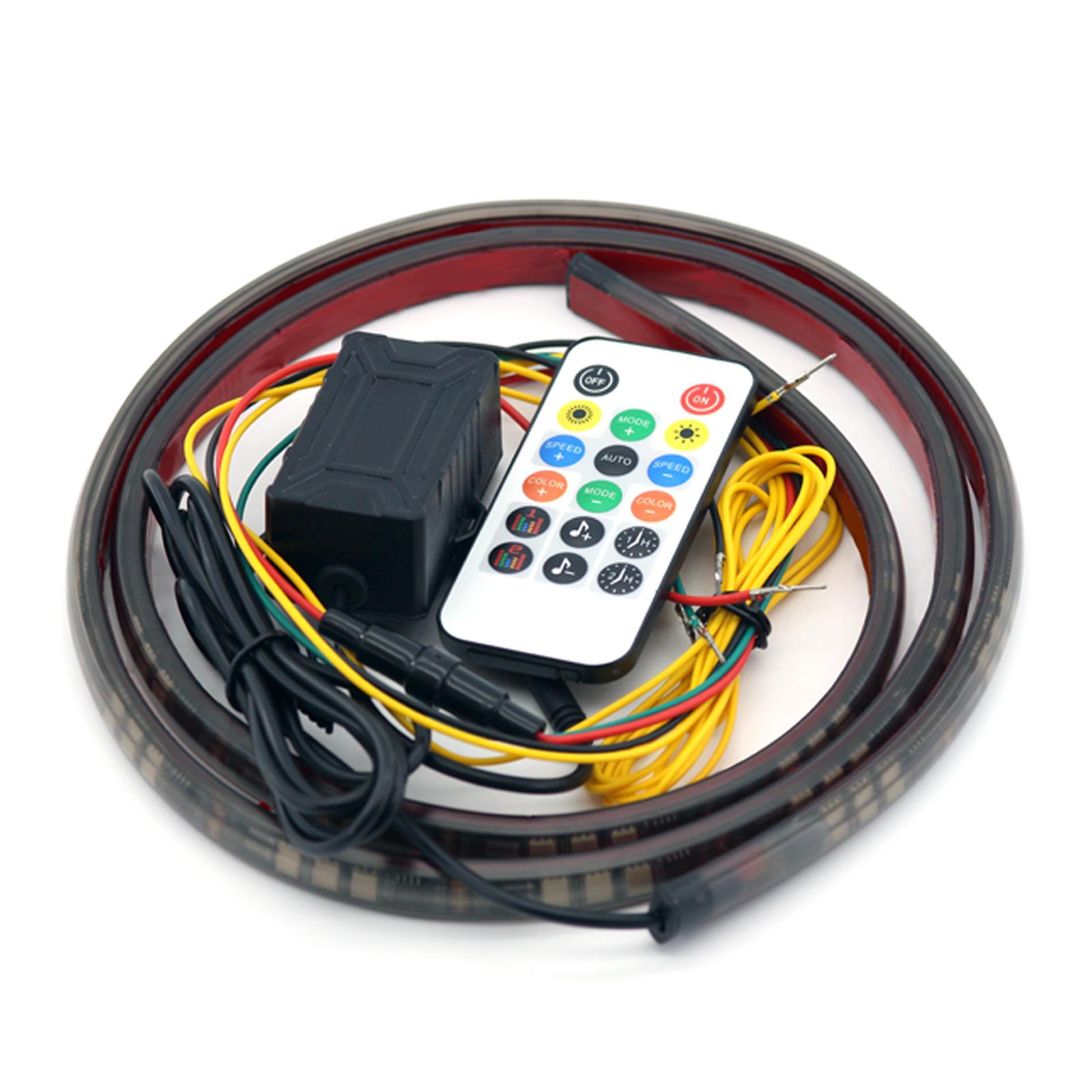 AR08 80cm Car Front Bumper Grille Bluetooth-compatible RGB Decorative Lamp 5050 LED DRL Light Strip with Remote Control Type A
AR08 80cm Car Front Bumper Grille Bluetooth-compatible RGB Decorative Lamp 5050 LED DRL Light Strip with Remote Control Type A