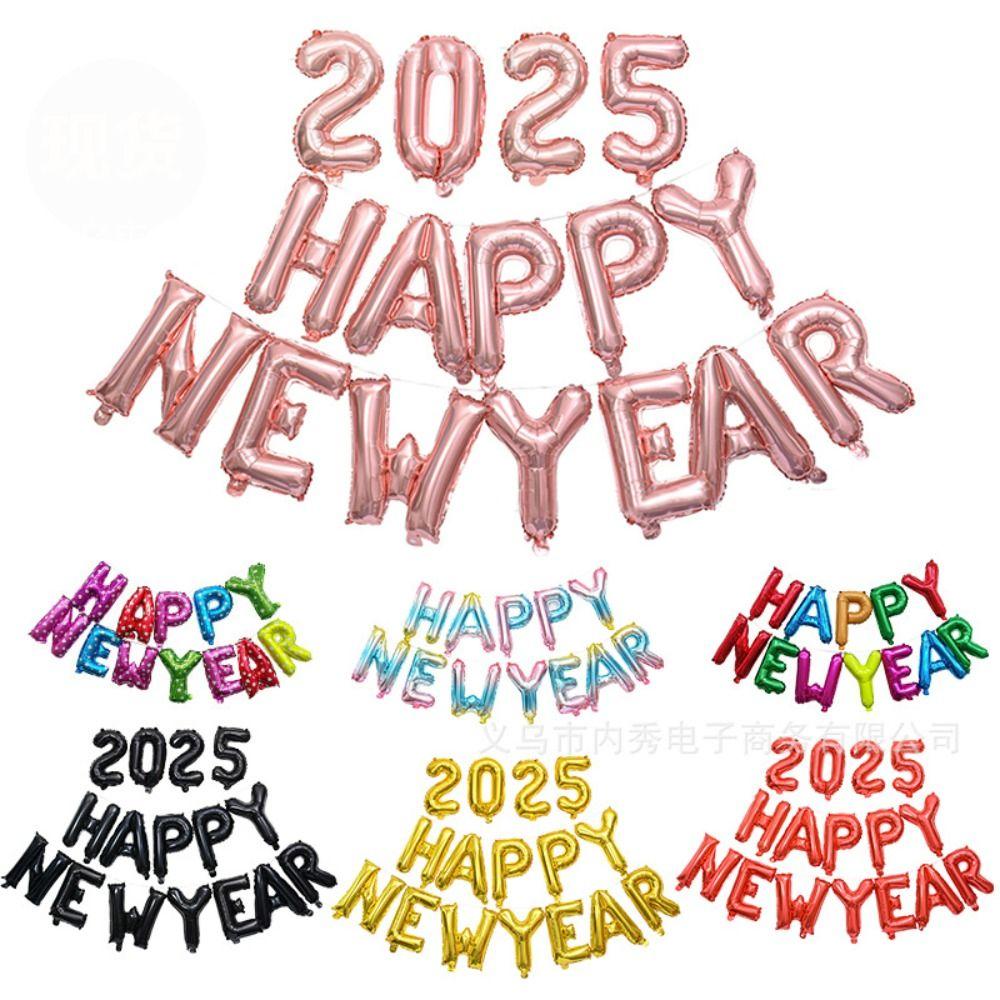 Inflatable Alphabet Balloons Happy New Year 2025 16 inch Balloon Set New Colorful Foil Balloons rainbow color
Inflatable Alphabet Balloons Happy New Year 2025 16 inch Balloon Set New Colorful Foil Balloons rainbow color