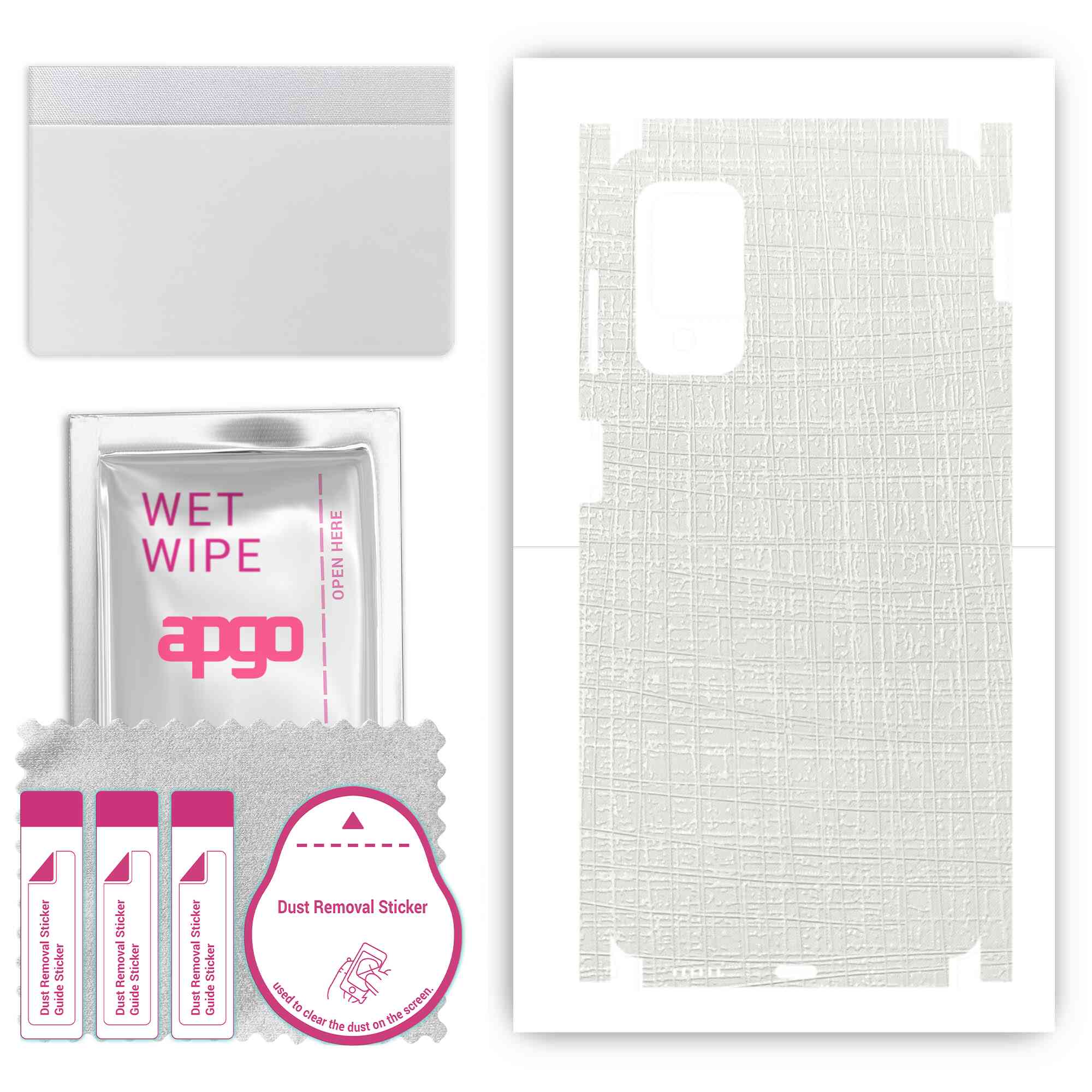 apgo Protective Skin Sticker for the back+sides compatible with Samsung Galaxy M52, Full Wrap Film, Foil, Vinyl - Pattern White Fabric
apgo Protective Skin Sticker for the back+sides compatible with Samsung Galaxy M52, Full Wrap Film, Foil, Vinyl - Pattern White Fabric