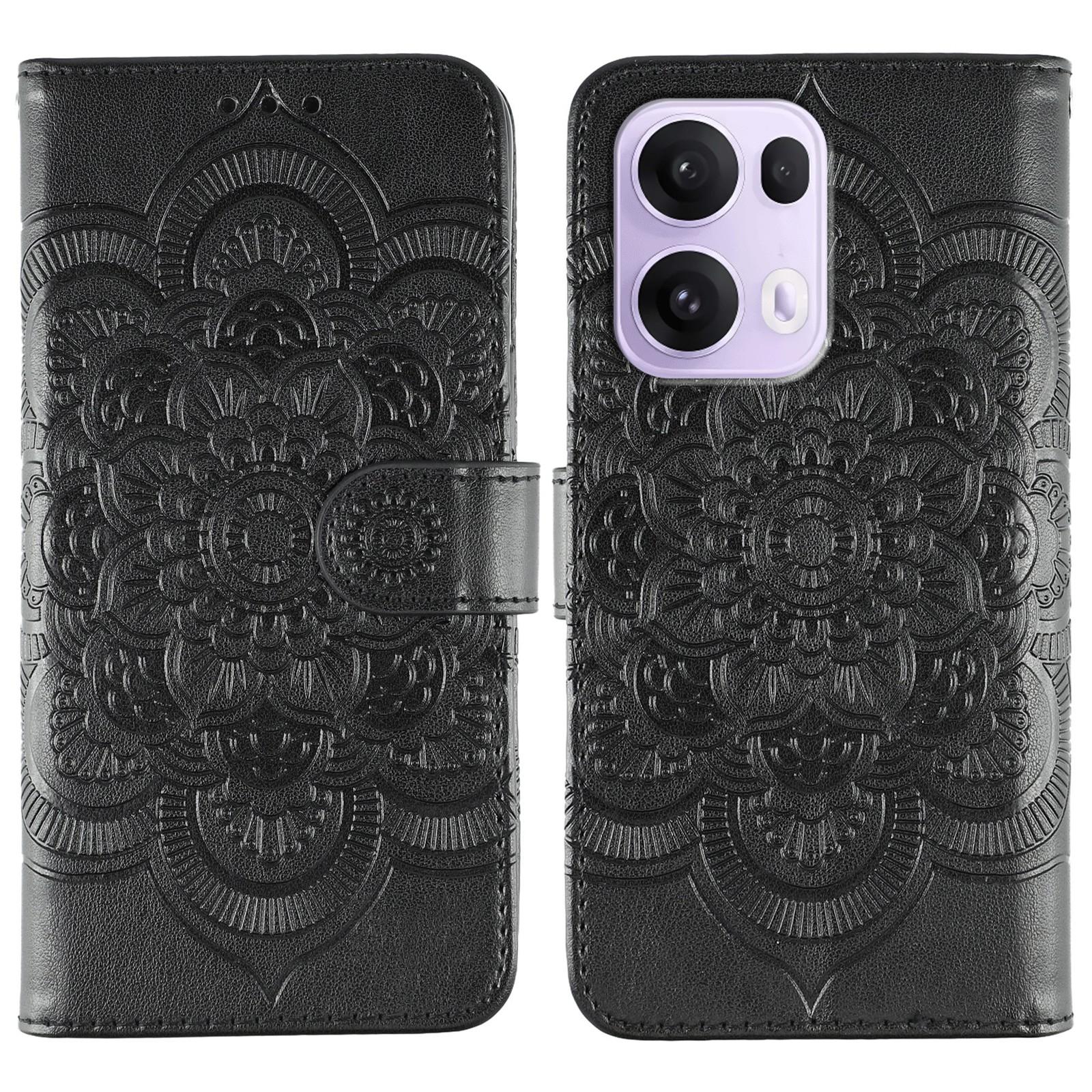 For Oppo Reno13 Pro 5G Case PU Leather Mandala Imprinted Design Wallet Phone Cover Black
For Oppo Reno13 Pro 5G Case PU Leather Mandala Imprinted Design Wallet Phone Cover Black