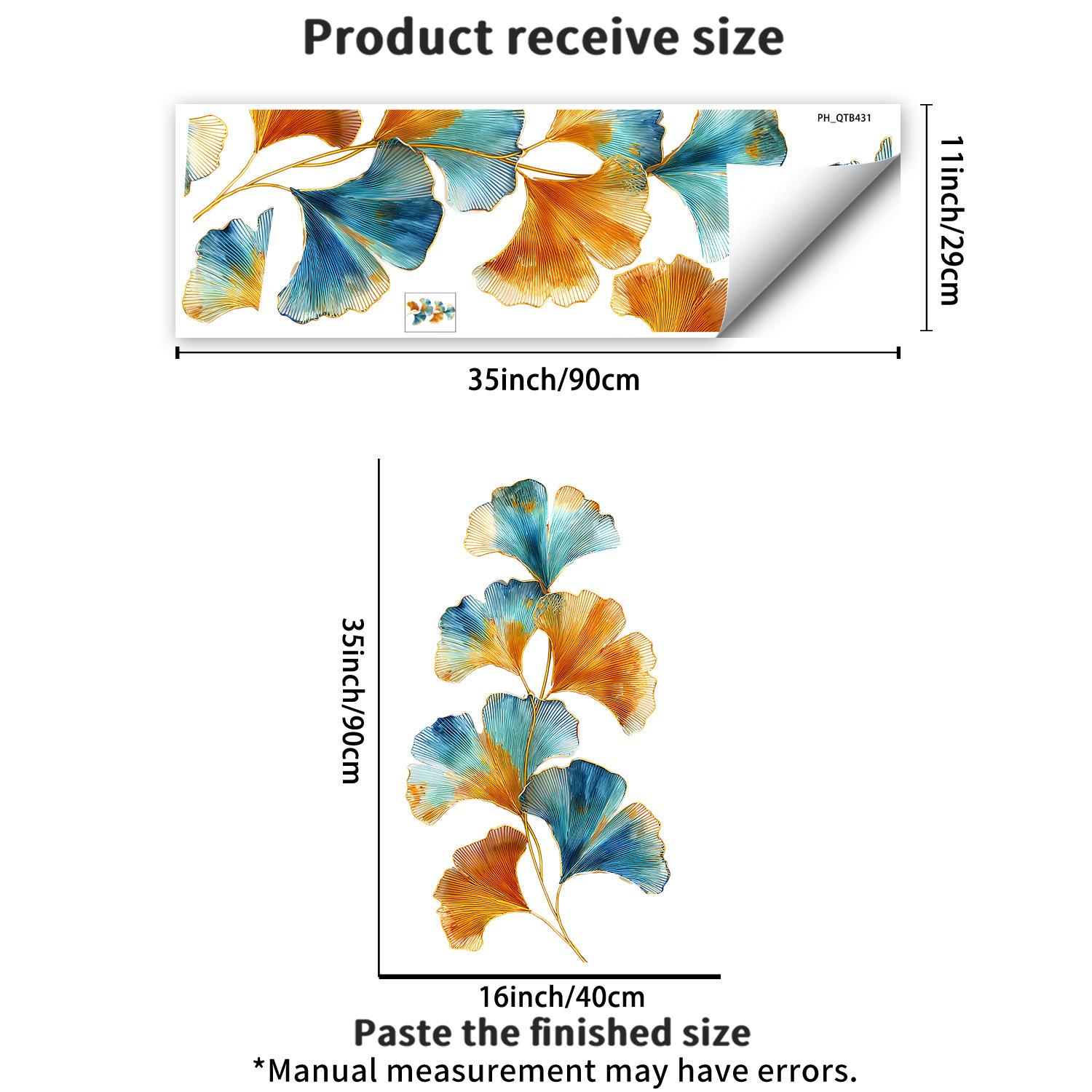 Colorful Ginkgo Leaf Hot Stamping Living Room Bedroom Home Decoration Removable Wall Stickers
Colorful Ginkgo Leaf Hot Stamping Living Room Bedroom Home Decoration Removable Wall Stickers
