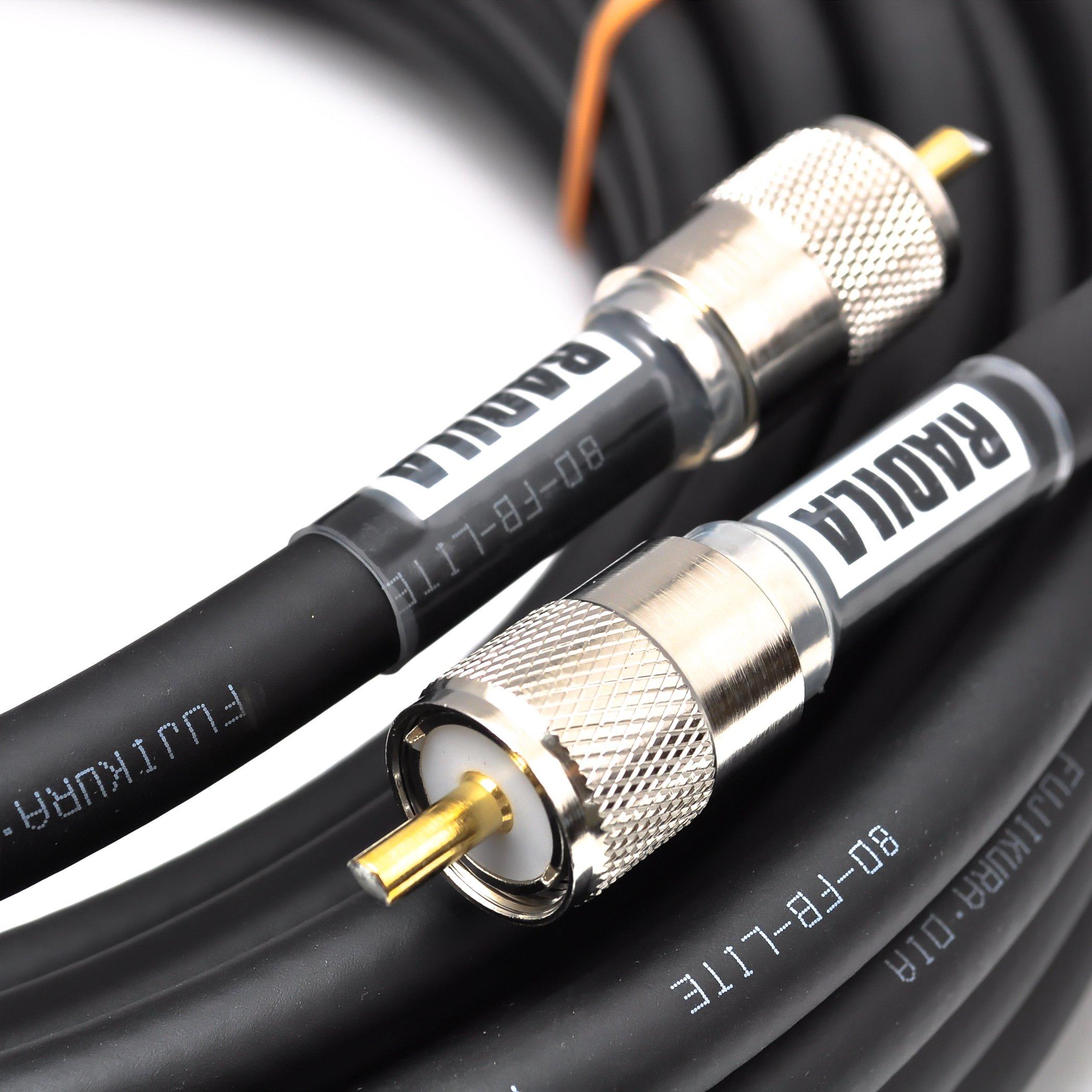 RADILA 8DFB Both ends MP SWR specifications measurement data Adopted by Fujikura Low loss Amateur radio Coaxial cable set For fixed stations (15m)
RADILA 8DFB Both ends MP SWR specifications measurement data Adopted by Fujikura Low loss Amateur radio Coaxial cable set For fixed stations (15m)
