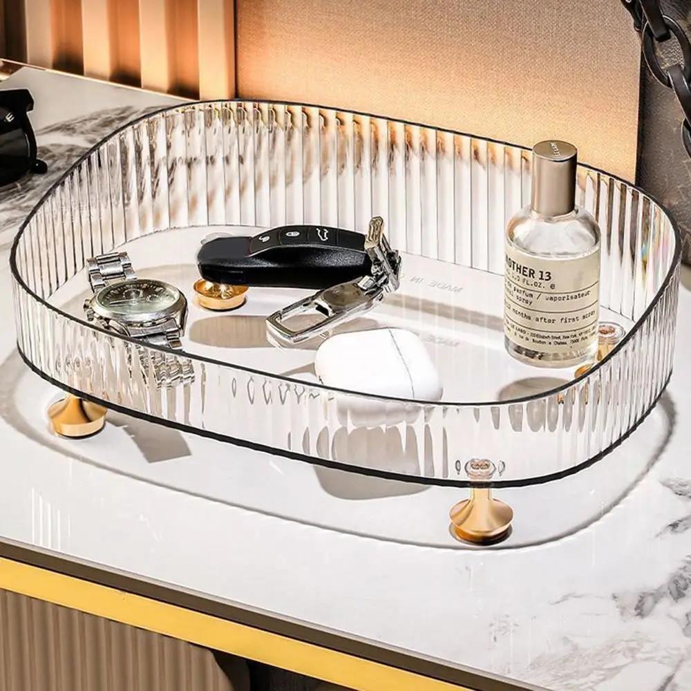 Large Capacity makeup perfume organizer transparent anti-slip countertop organizer with gold stand cosmetics desktop storage box білий
Large Capacity makeup perfume organizer transparent anti-slip countertop organizer with gold stand cosmetics desktop storage box білий
