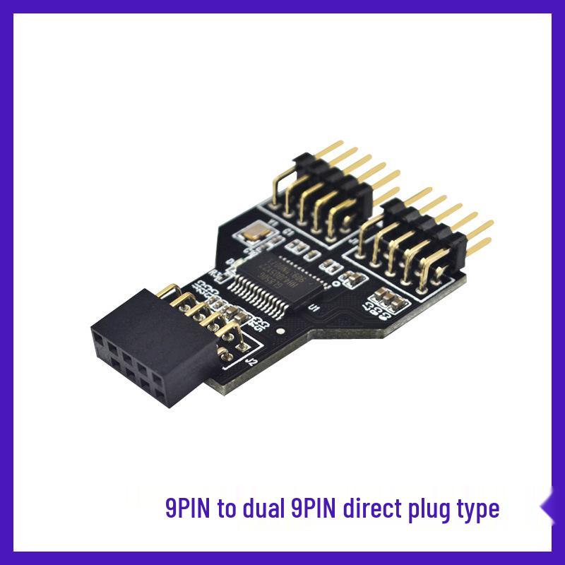 Motherboard 9 Pin to Dual 9 Pin USB 2.0 Expansion Hub
Motherboard 9 Pin to Dual 9 Pin USB 2.0 Expansion Hub