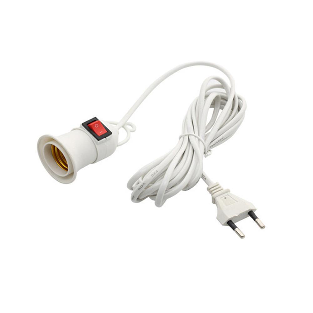 Lamp Bases E27 Lamp Bases With Power Cord Push Button EU Plug E27 Screw Interface Lamp Holder For E27 LED Light
Lamp Bases E27 Lamp Bases With Power Cord Push Button EU Plug E27 Screw Interface Lamp Holder For E27 LED Light
