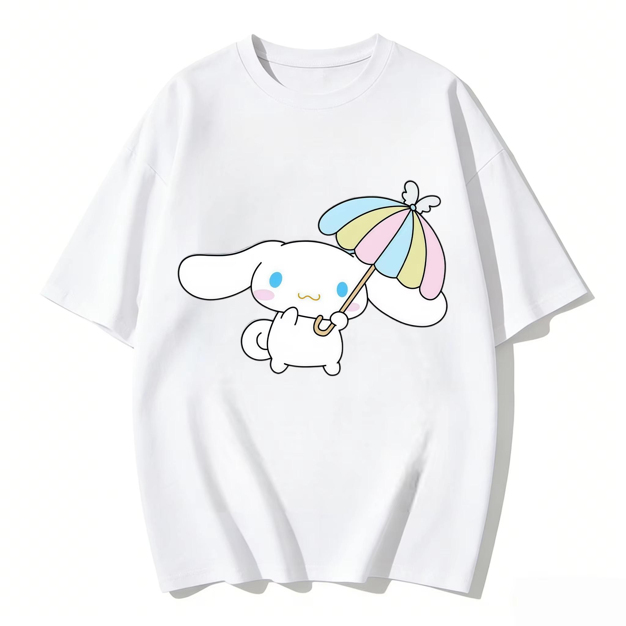 2026 new Summer Cinnamoroll Cute Graphic Tee Casual Short Sleeve Cotton Top for Women Girls Kawaii Cartoon Print Streetwear S
2026 new Summer Cinnamoroll Cute Graphic Tee Casual Short Sleeve Cotton Top for Women Girls Kawaii Cartoon Print Streetwear S