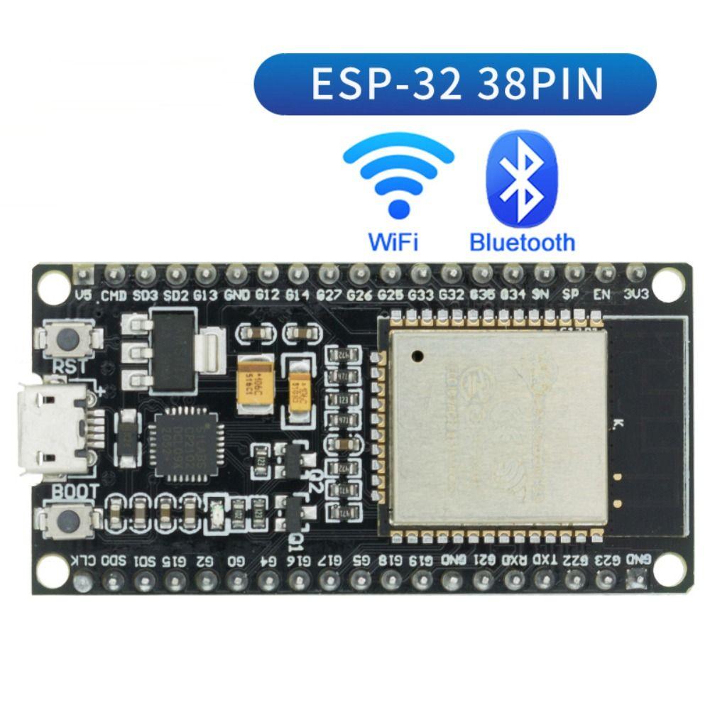 Плата розширення ESP-WROOM-32 з процесором дворежимного Wi-Fi + мікроконтролера Bluetooth 38Pin Type-C
Плата розширення ESP-WROOM-32 з процесором дворежимного Wi-Fi + мікроконтролера Bluetooth 38Pin Type-C