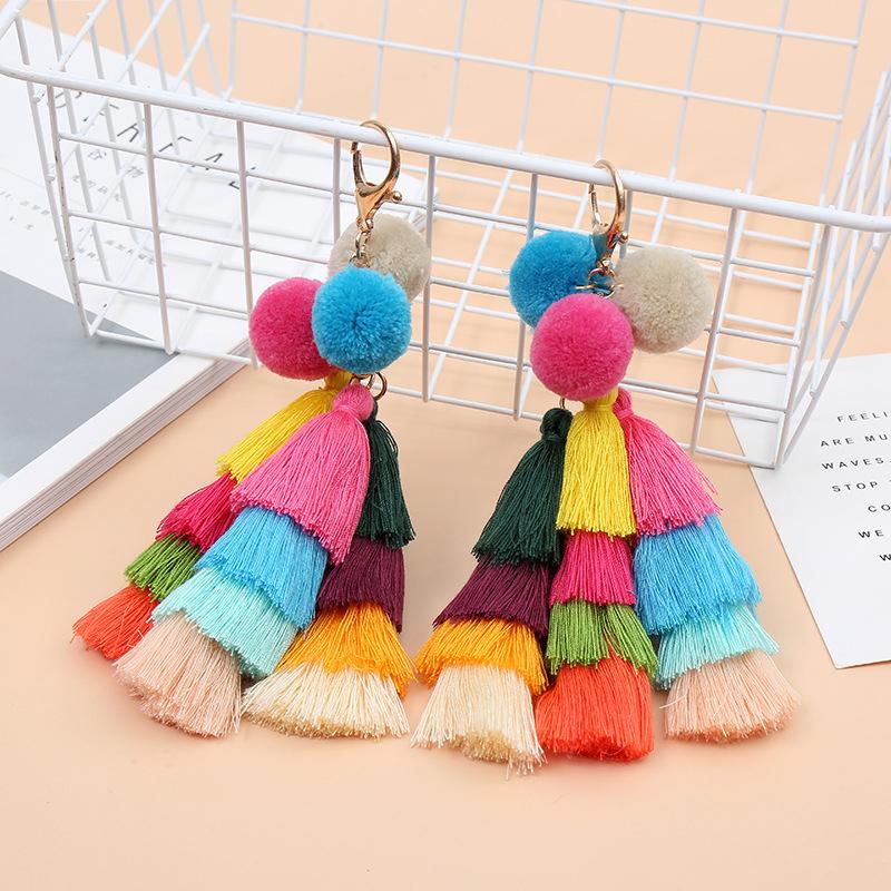 1PC Hairball Keychain Polyester Combination Colorful Tassel Pendant Clothing Luggage Pendant 
1PC Hairball Keychain Polyester Combination Colorful Tassel Pendant Clothing Luggage Pendant