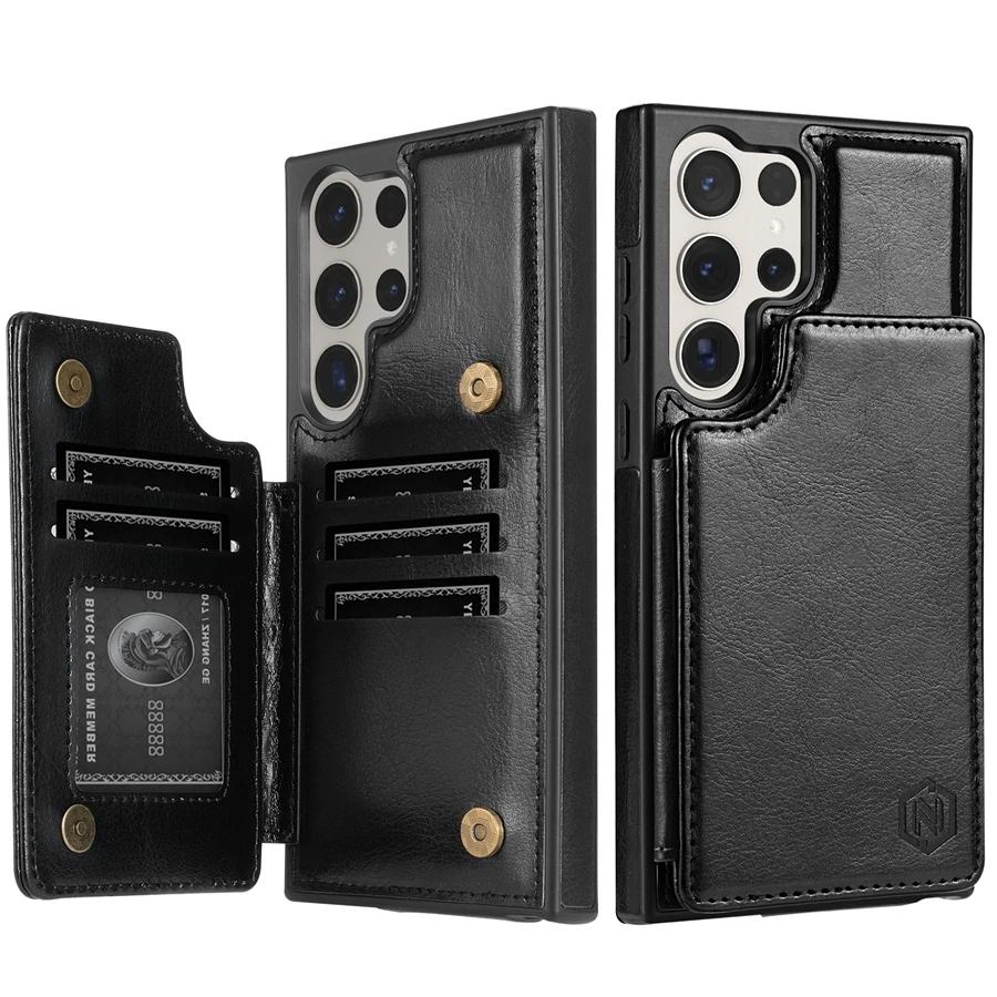 Wallet RFID Blocking Layer Protect Anti-Theft Magnetic Leather Case For Samsung Galaxy S26 Ultra S2 Plus S24 S23 S22 S21 S20 FE Galaxy S26
Wallet RFID Blocking Layer Protect Anti-Theft Magnetic Leather Case For Samsung Galaxy S26 Ultra S2 Plus S24 S23 S22 S21 S20 FE Galaxy S26