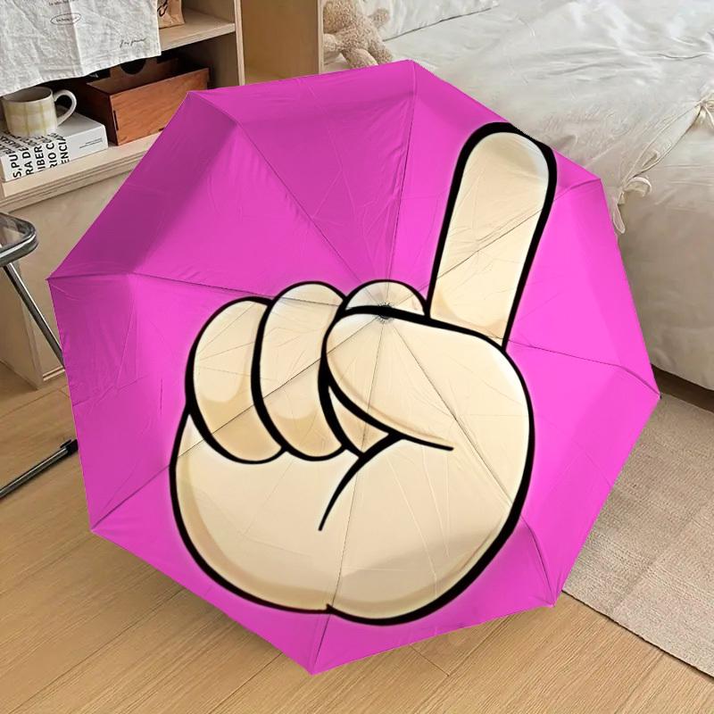 1pc One Pointing Finger Gesture Fashionable Automatic Opening/Closing Folding Umbrella with 8 Iron Bones, Plastic Handle yy251015032
1pc One Pointing Finger Gesture Fashionable Automatic Opening/Closing Folding Umbrella with 8 Iron Bones, Plastic Handle yy251015032