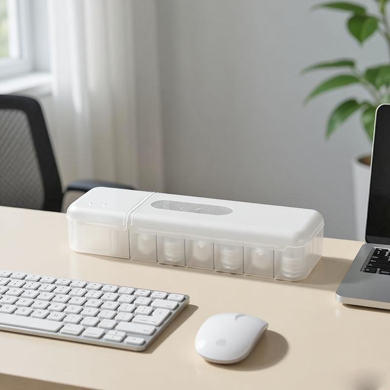 1Pc Desktop Covered Data Cable Storage Box Power Charging Cable Sorting Tool Charger Storage Box Say Goodbye To Clutter
1Pc Desktop Covered Data Cable Storage Box Power Charging Cable Sorting Tool Charger Storage Box Say Goodbye To Clutter