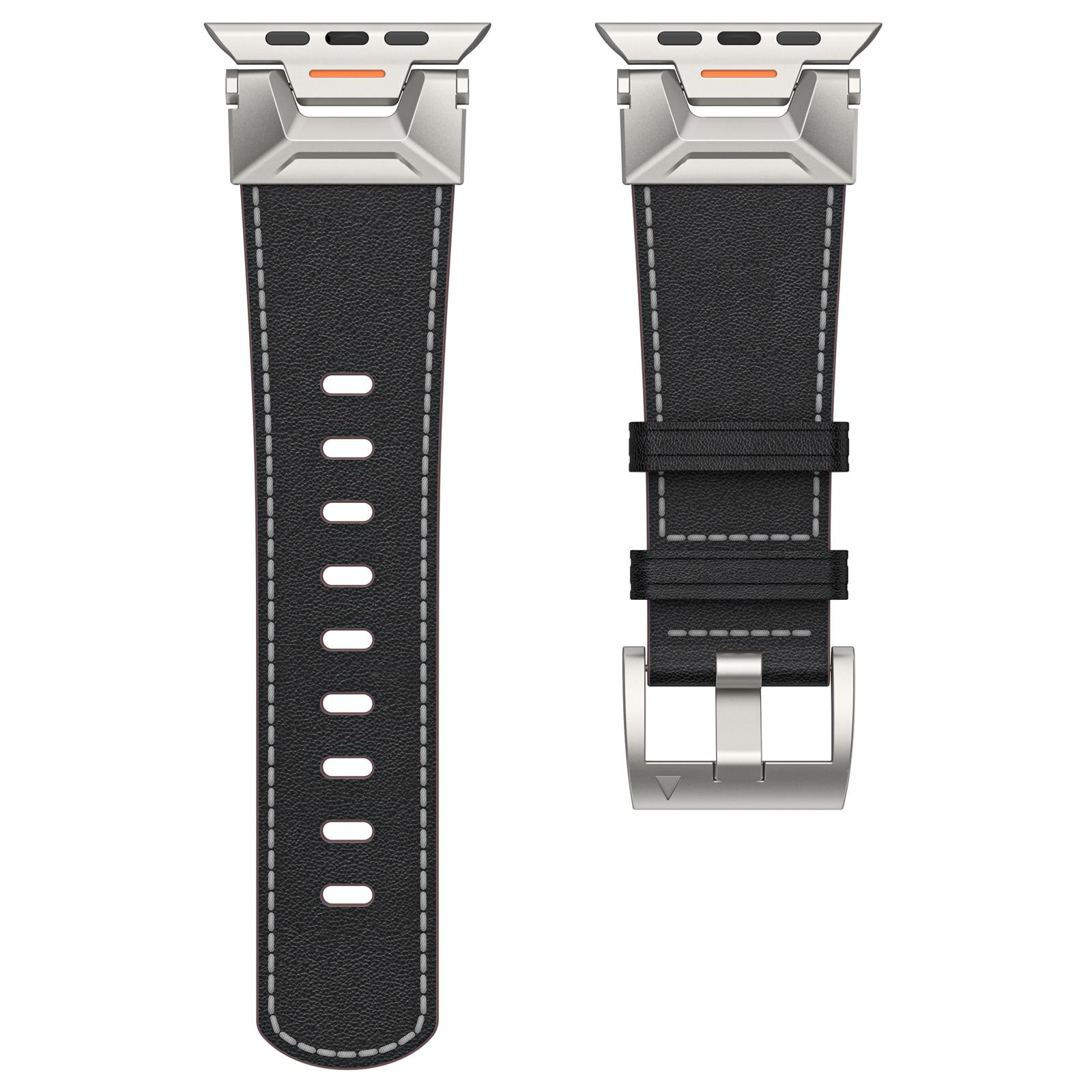 For Apple Watch 10 46mm/Ultra 2/Ultra 49mm/9 8 7 45mm/SE (2023) SE (2022) SE 6 5 4 44mm/3 2 1 42mm Watchband Leather Watch Strap As shown D
For Apple Watch 10 46mm/Ultra 2/Ultra 49mm/9 8 7 45mm/SE (2023) SE (2022) SE 6 5 4 44mm/3 2 1 42mm Watchband Leather Watch Strap As shown D