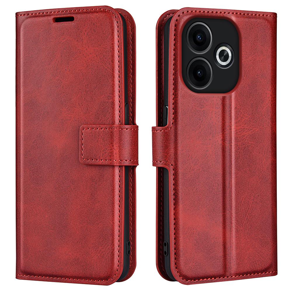 Для Oppo A5 Pro 5G Чохол-підставка Захист від подряпин Шкіряний чохол з текстурою телячої шкіри для телефону Red
Для Oppo A5 Pro 5G Чохол-підставка Захист від подряпин Шкіряний чохол з текстурою телячої шкіри для телефону Red