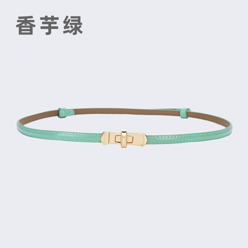 Регулируемый тонкий ремень из лакированной кожи с пряжкой, женский тонкий кожаный ремень с украшением и юбкой suitable waist circumference 65-80CM
Регулируемый тонкий ремень из лакированной кожи с пряжкой, женский тонкий кожаный ремень с украшением и юбкой suitable waist circumference 65-80CM